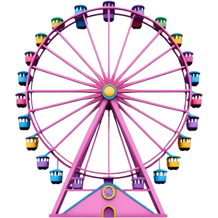 Pink Disneyland Ferris wheel emoji