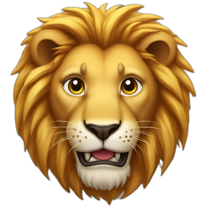 Hungry lion emoji