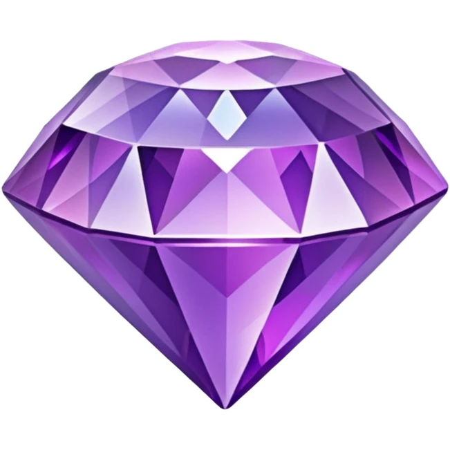 glitter purple crystal diamond emoji