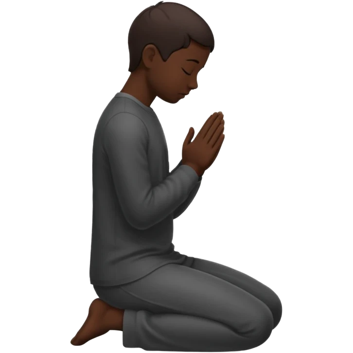 Create an emoji that reflects islamic prayer (silhouette) emoji