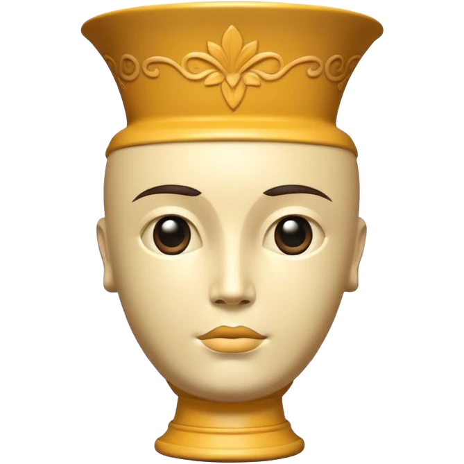 Vase human head  emoji