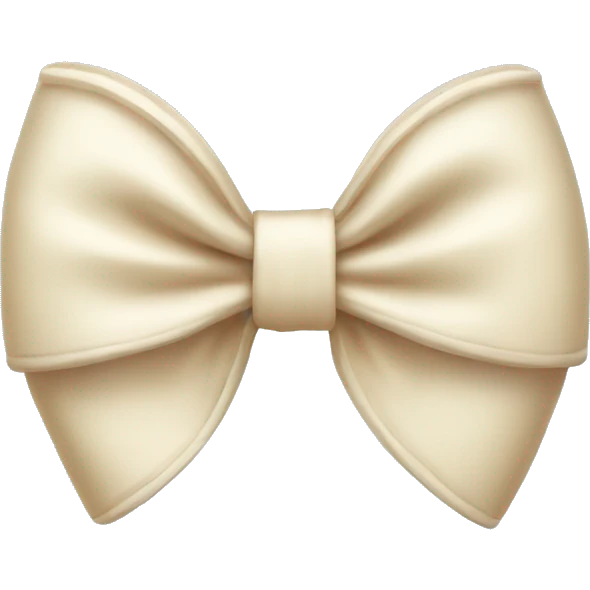 cream bow  emoji