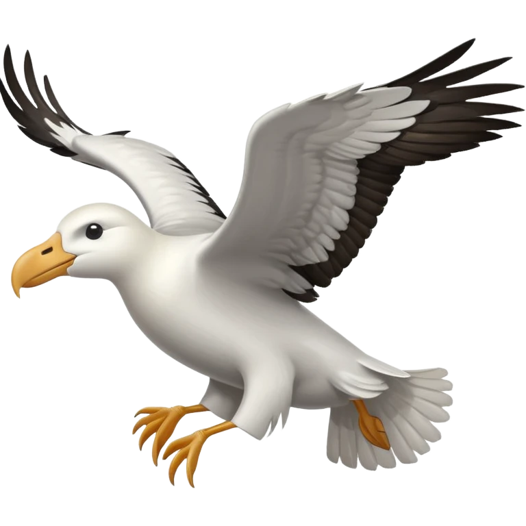 Albatross flying emoji