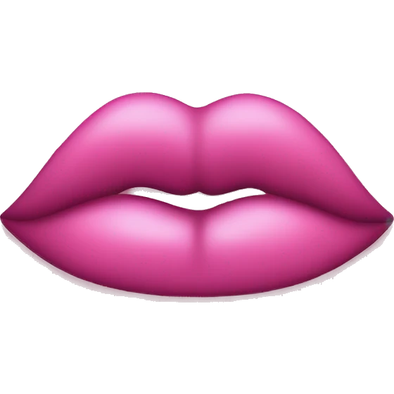 Pink kissy mark  emoji