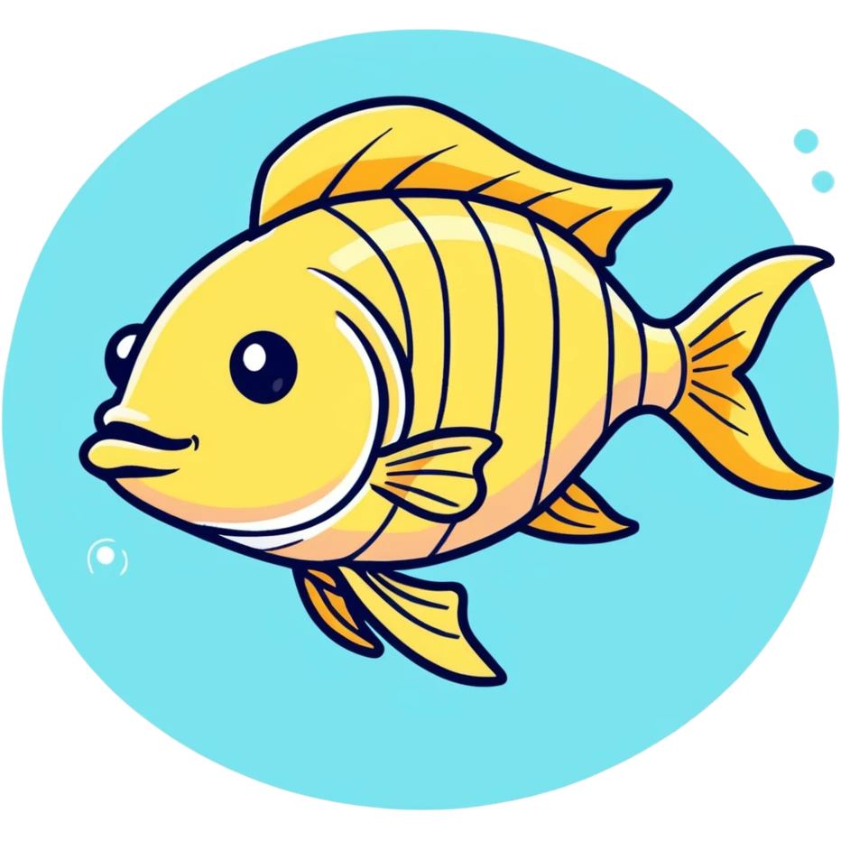 fish has bolnde hair  emoji