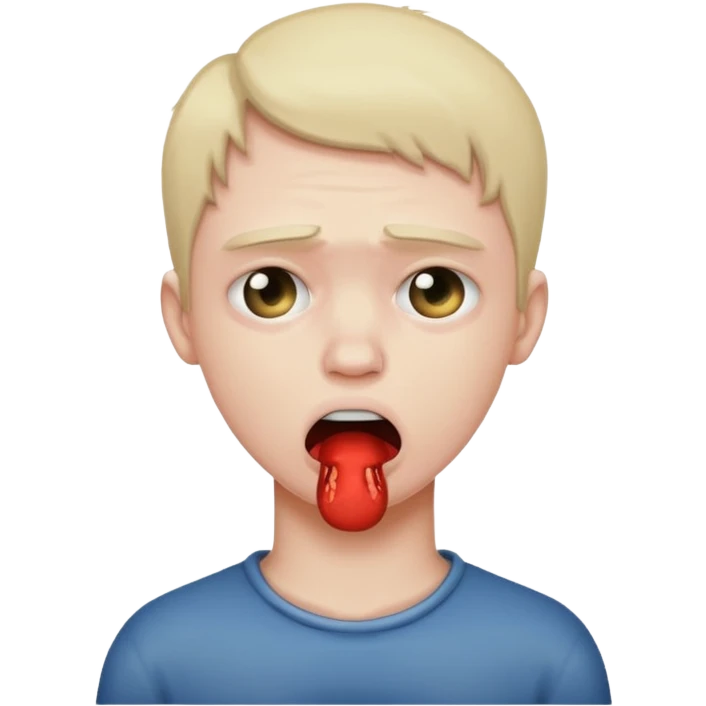 person choking themselves emoji