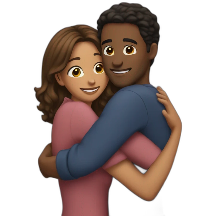 Friends tv show cast hug emoji