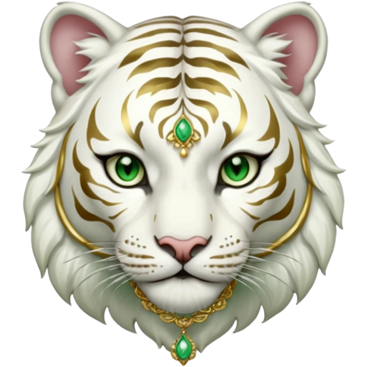 ESO Female white tiger khajiit leader of the umbral rose  emoji