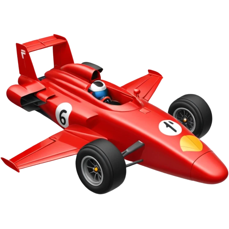 Kırmızı F1 aracı emoji