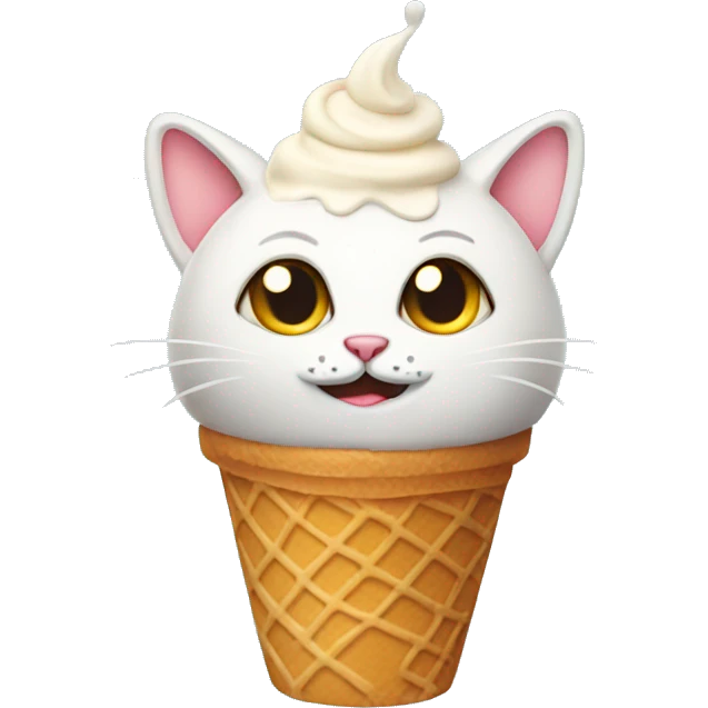 Cat ice cream  emoji