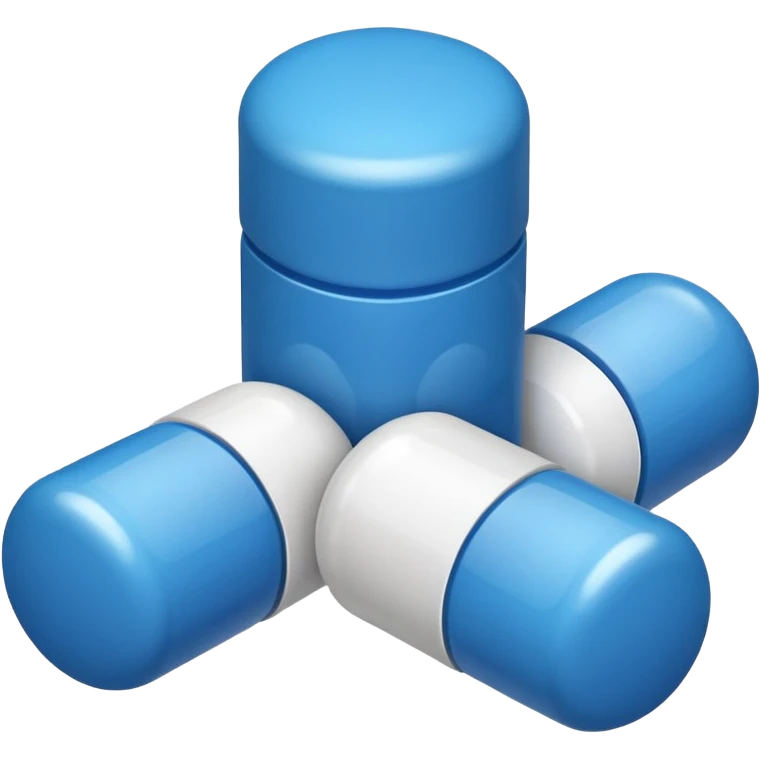 blue medicines emoji