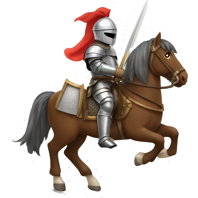 Knight riding a horse  emoji