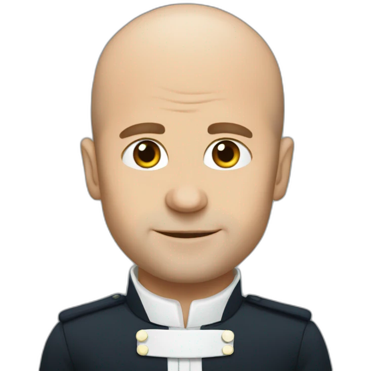 macron bald emoji