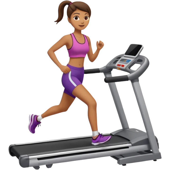 Create a clean girl treadmill emoji