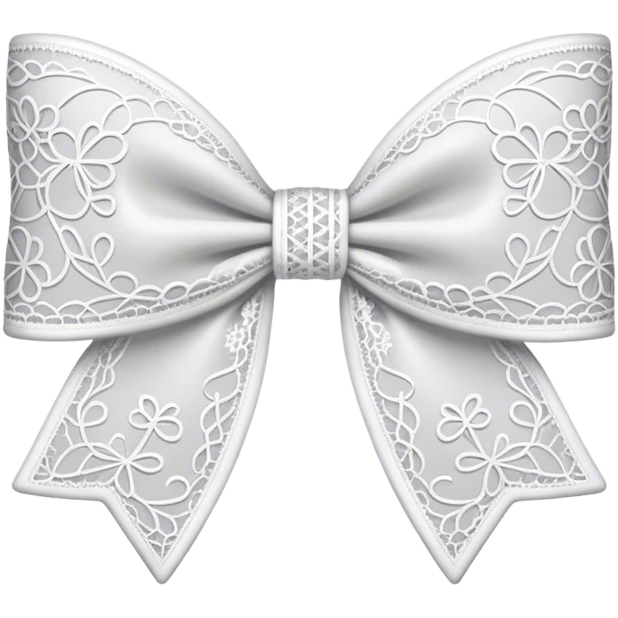 A lace bow emoji