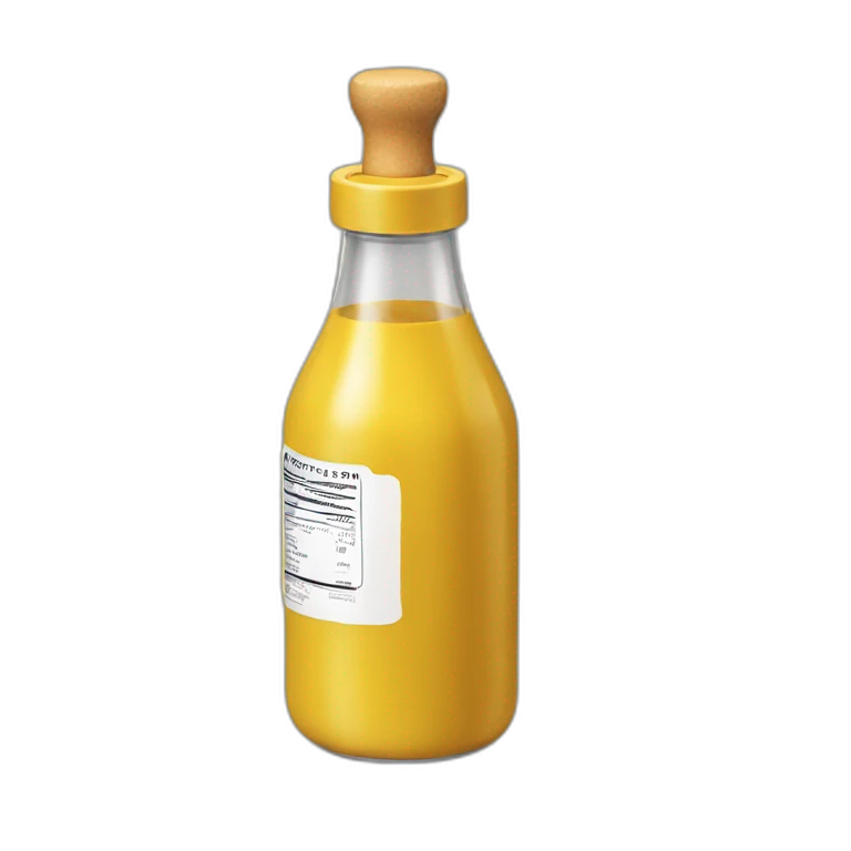 Mustard bottle IT emoji
