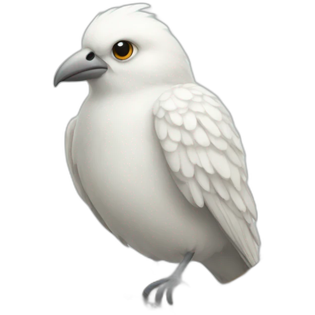 white human bird emoji