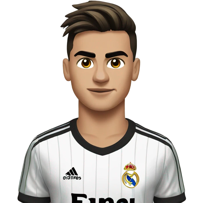 Dybala with Real Madrid t-shirt emoji