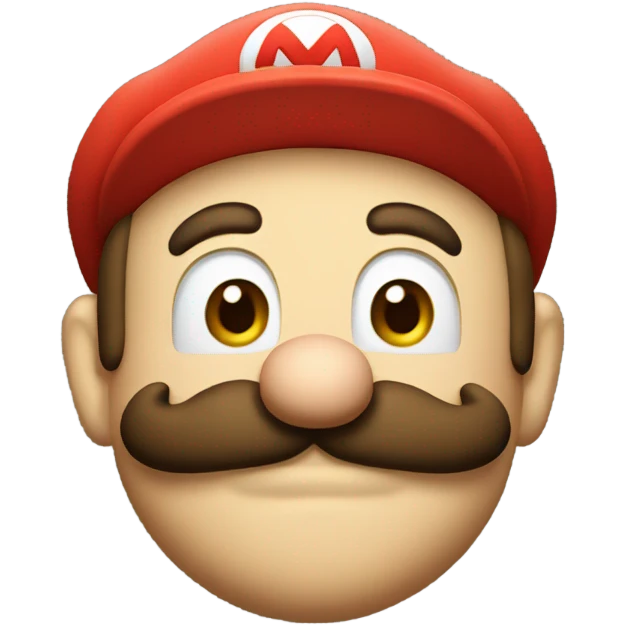 Mario with small mustache  emoji