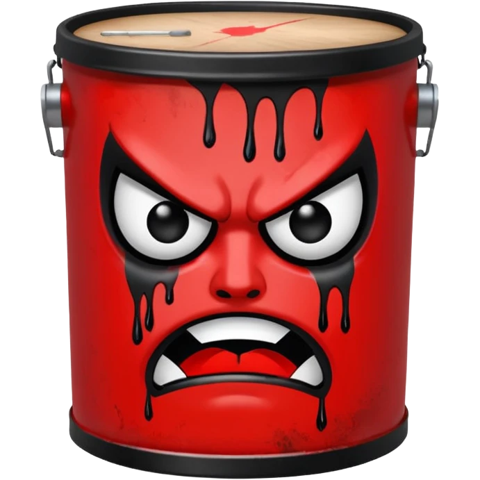 irate stencil on drum  remove skull emoji