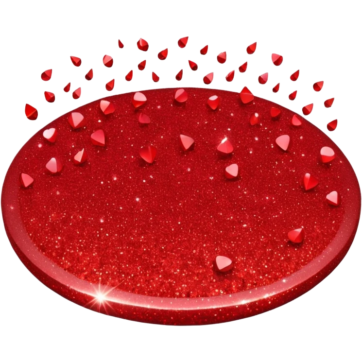 red glitter space   emoji