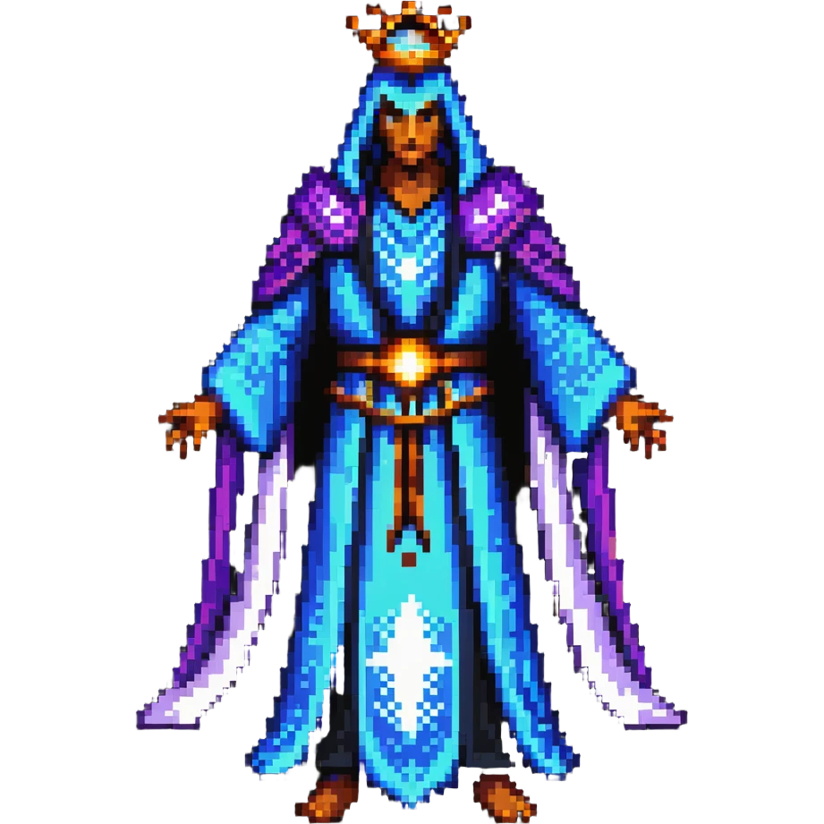 regal human lord with detailed face and flowing robes, commanding powerful energy aura emoji