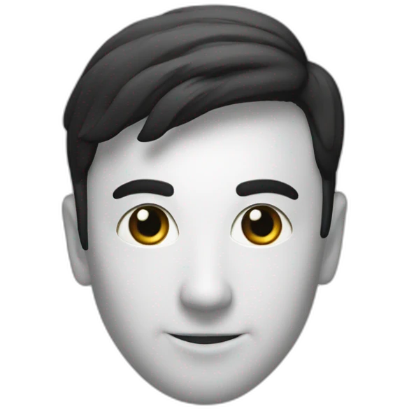 Trèfle a 5 feuilles de couleur noir emoji