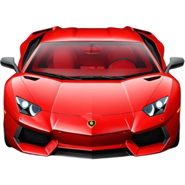 lamborghini aventador red headlights  emoji