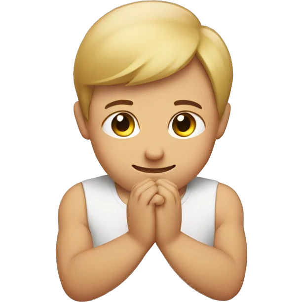 Cute face rubbing hands together  emoji
