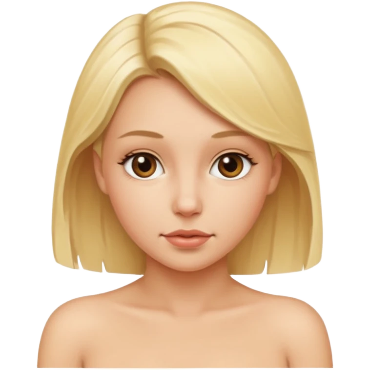 Naked blonde with shaved pussy  emoji