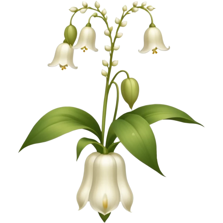 Beige Lily of the valley flower emoji