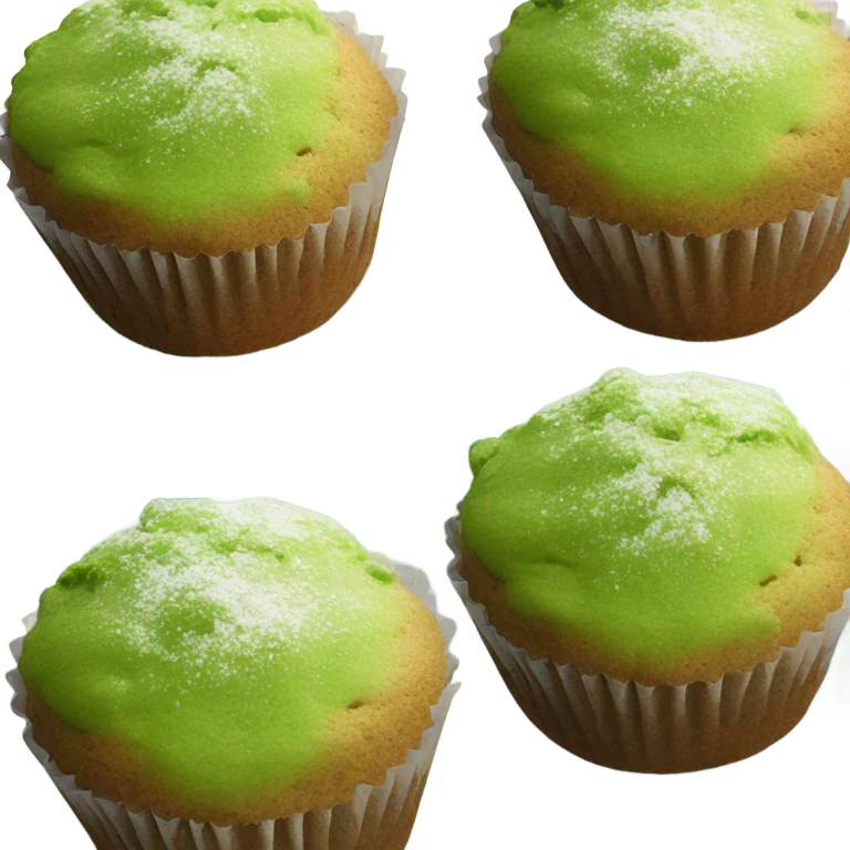 Matcha baked good emoji