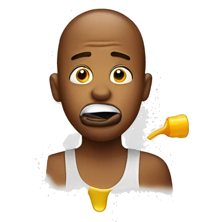  emoji with glue in mouth emoji