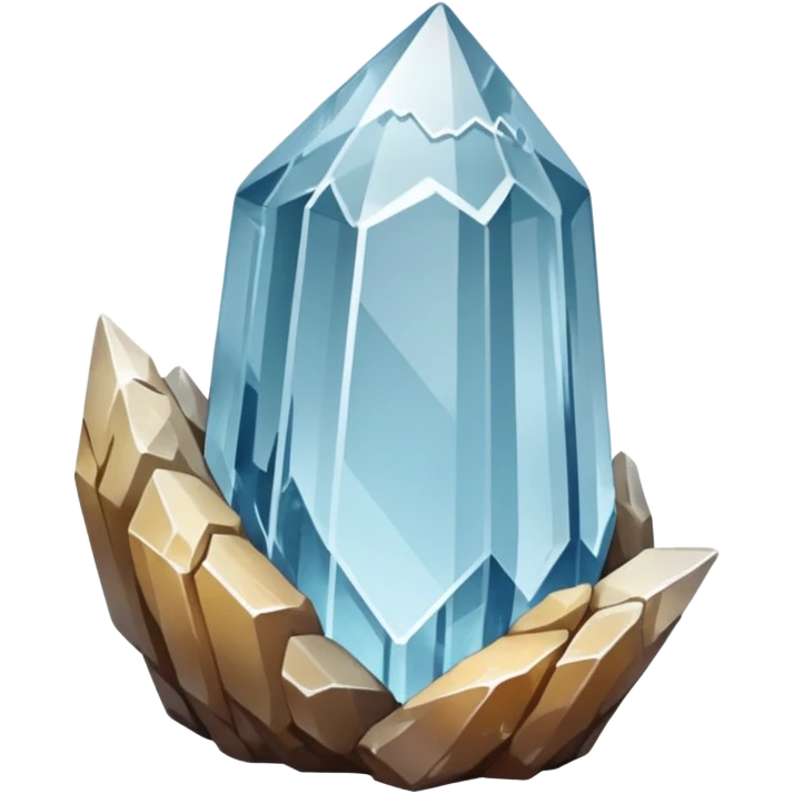 raw quartz crystal emoji