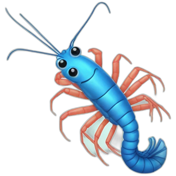 blue shrimp emoji