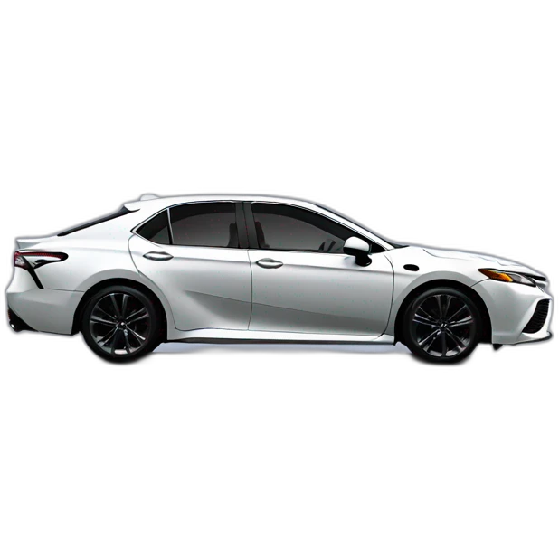 Side profile of a 2021 Toyota Camry Nightshade emoji
