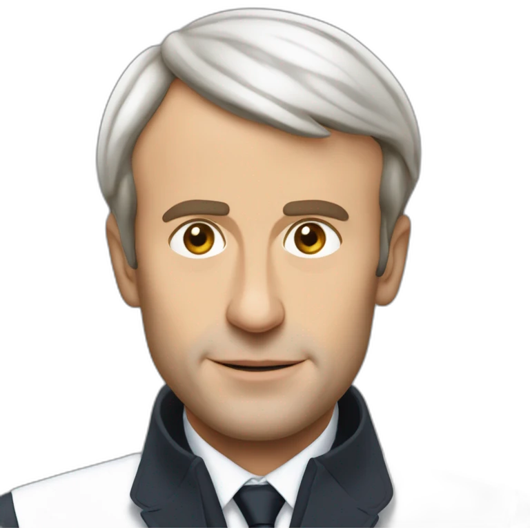 Emmanuel Macron qui fuit une manifestation enragé emoji