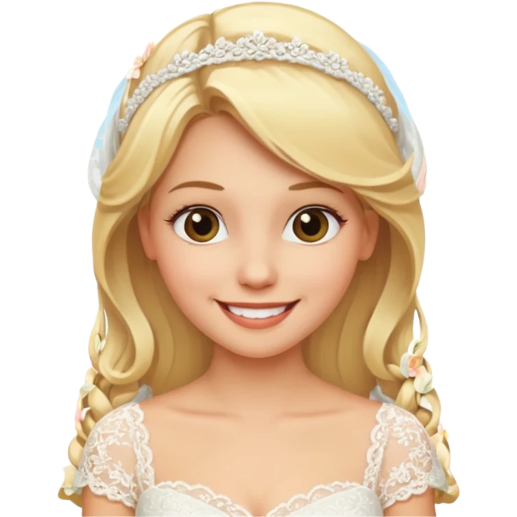 blonde bride emoji
