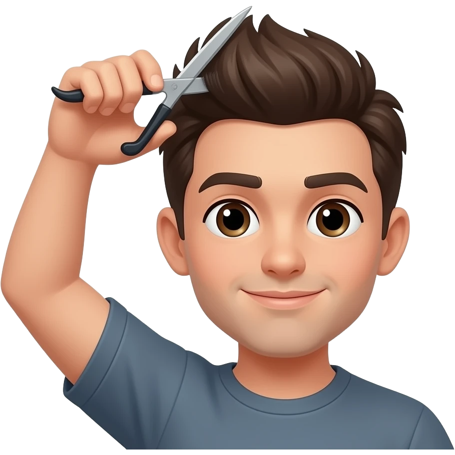 Hair cutting emoji