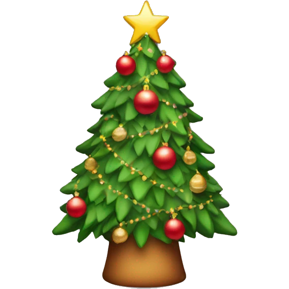 decorated Christmas tree emoji