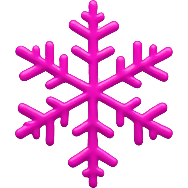 pink snowflake  emoji
