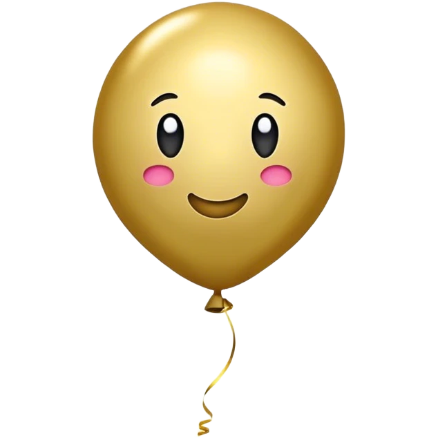 Gold birthday 16 ballon  emoji