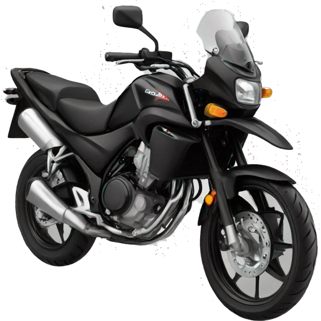 Honda motorcycles sport black emoji