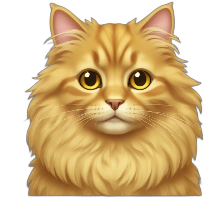 Golden Floof cat emoji
