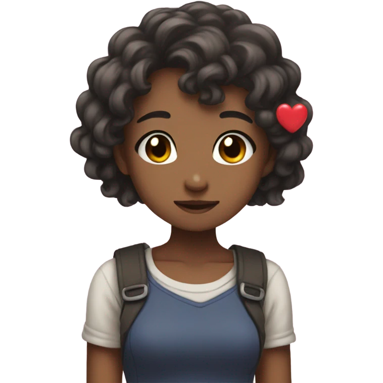 Anime girl with heart eyes  emoji