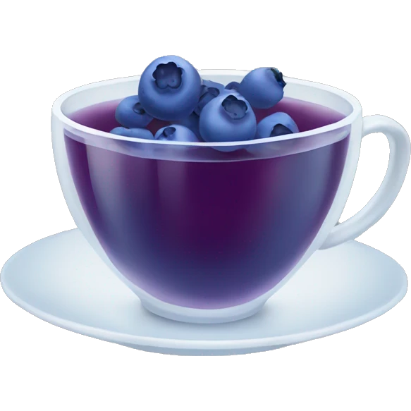 blueberry tea emoji