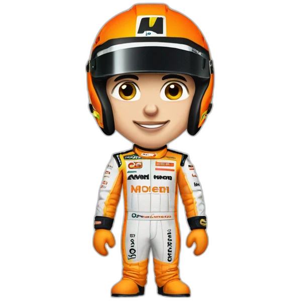 Formule 1 McLaren of Lando Norris emoji