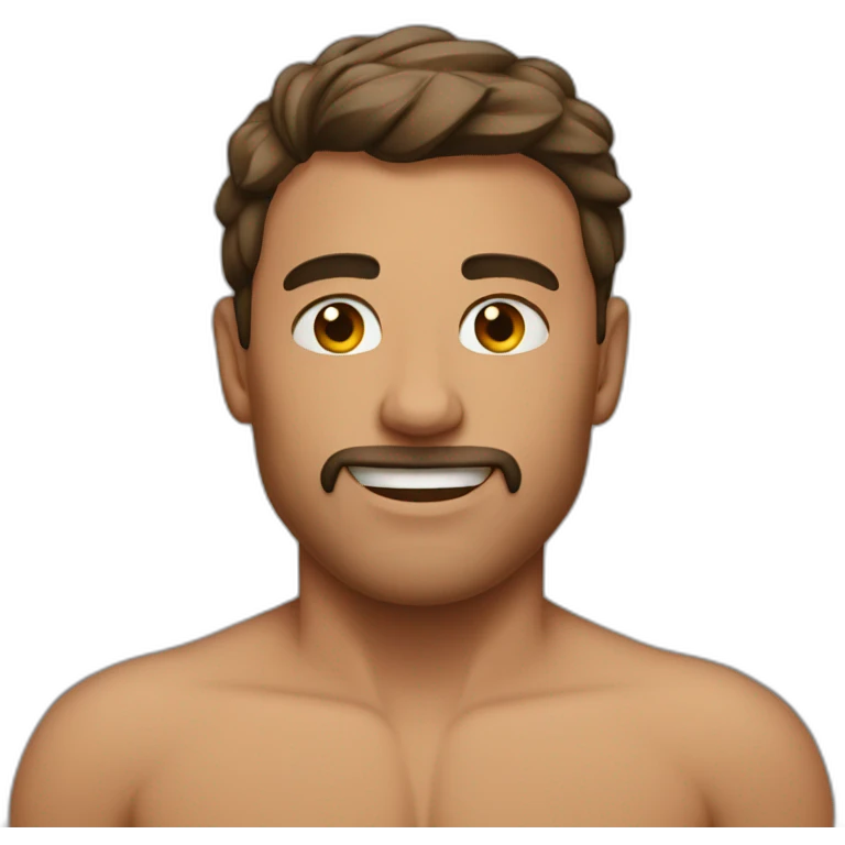 Shirtless man emoji