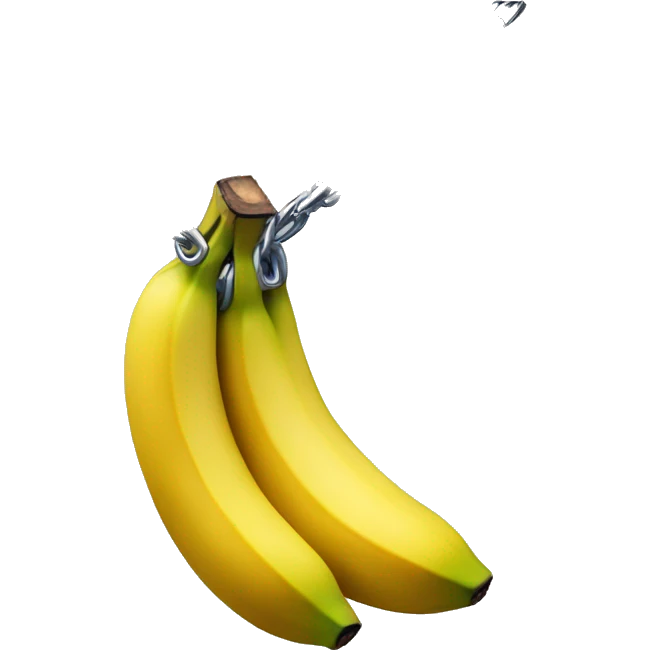 Bananas wrapped in a chain emoji