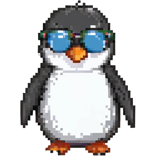 penguin wearing sunglasses emoji